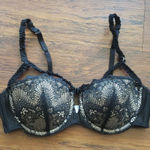Adore Me  Elegant Chic Feminine Whimsigoth Romantic Fairy Black Lace Bra Size 36B Photo 0