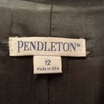 Pendleton  Tailored 100% Virgin Wool Black Trench Coat “Dress” Women’s Size 12 Photo 4