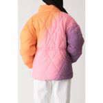Electric & Rose Aiden Ombré Violet/Melon Quilted Puffer Jacket Womens XS New Purple Photo 1