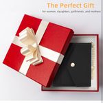 Women’s RFID Blocking Trifold Waller with Zipper Pocket Black Photo 5