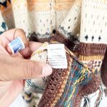 SPLA Womens Boho Ethnic Southwestern Knit Fringe Open Front Cardigan Size S Photo 9