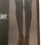 Hot Topic Blackheart Lace Up Corset Thigh Highs Sz. S/M Black Lace Top Sexy Goth Photo 2