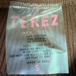 Terez  Brown High Rise Pull On Stretch Knit Button Hem Wide Leg Pants Size S Photo 3