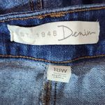 Cato Blue Denim Midi Skirt Size 18 W Classic Long Jean Skirt Photo 6