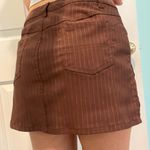 brown mini skirt with shorts Size 4 Photo 2