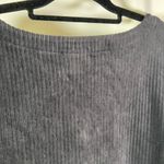 J. Jill Black Wide Rib Velour Knit‎ Top Women's 2x V Photo 8
