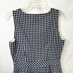 J.Crew Sz 4 Mini Dress Gingham Button Front Sleeveless Blue Academia Prep 1767 Photo 5