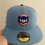 New Era Burdeens blue brims fnf 0.5 blastoise Pokémon Chicago cubs size 7 1/8 brand new Photo 0