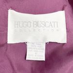 Hugo Buscati Vintage 100% Silk Long Sleeve Sheath Dress in Purple Women’s Size 8 Photo 9