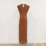 ASTR The Label Plisse Cap Sleeves Maxi Dress Nordstrom Party Minimalist Brown Photo 10