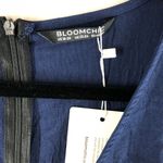 Bloomchic  Womens Jumpsuit Eyelet Laser Cut V Neck Elastic Waist Navy Blue 18-20 Photo 2