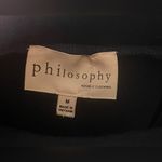 Philosophy  Women’s Asymmetric Paneled Knit Skirt M Navy Blue Maxi Photo 2