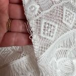 Tularosa Revolve X  Lambros White Embroidered Lace Mini Dress - Large Photo 5