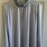 Coolibar Silver UPF 50+ Long Sleeve Polo Golf Shirt EUC Women’s XL Gray Photo 0