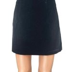 ZARA Women's Black Velvet Velour High Waisted Midi A-line Pencil Skort Skirt M Photo 0