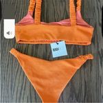 Beach Riot NWT  Orange Bikini‎ Set size XL Photo 3