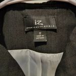 Iz Byer NWOT  California Women's Charcoal Black Ruffle Blazer Jacket Size Small Photo 1