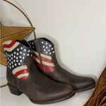 Womens JB Dillon USA Cowboy Boots Leather American Flag size B. Photo 1