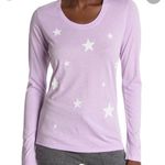 Sundry  lilac crewneck long sleeve top star print size 3 L new without tags Photo 0