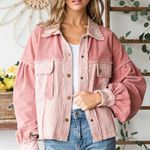 Oli & Hali Washed Fabric Mixed Crop Jacket Photo 4