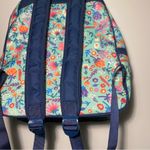 LuLaRoe  Mint Green Floral Multi Compartment Backpack Laptop Photo 3