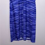 Athleta  Womens Shorebreak Swim Dress Size Small Blue Striped Photo 6