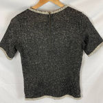CAbi  Tweed Knit Short Sleeve Top size Small Photo 3