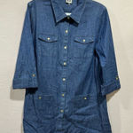 Anne Klein Size Medium Chambray Top Photo 0