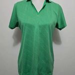 Antigua Womens L Green Polo Shirt Short Sleeve Golf Athletic Casual Top Photo 0