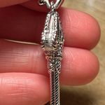 Judith Ripka  Sterling Silver CZ Amethyst Fleur-de-lis Key Enhancer Pendant Photo 12