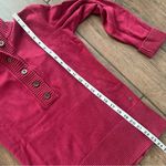 Eddie Bauer  Button Front High Neck Long Sleeve Sweater size XS Brick Red Photo 4