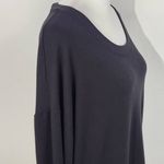 Athleta Black Long Sleeve Oversized Sweatshirt with Side Slits Size Medium Photo 3