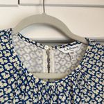 LK Bennett Joni Block Print 100% Silk Wide Leg Jumpsuit Blue White Casual Sz 12 Photo 4