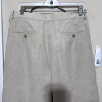 British India linen blend pants womens sz 10/30 Traveller Chino pleated trousers Photo 4