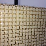 None Evening Wear Tan Metal Chainmail Convertible Clutch/Shoulder Bag NWT Photo 4