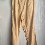 EXPRESS  Women’s Linen Wide Leg Pants Size XL Tan Photo 5