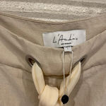 L'Academie NWT  Mina Linen Bow Tie Pants Size Large Photo 2