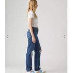 Levi's  Women's Low Pro Straight Leg Jeans Distressed Medium Wash Size 25 Photo 1