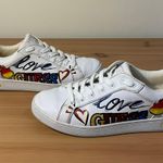 Guess Sneakers White Embellished 7.5 Photo 0