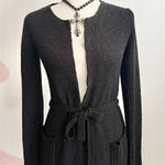 Max Studio Vintage Black Cardigan Witchy Academia Indie Sleaze Gothic XS Photo 0
