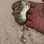 Women’s Shell Pendant / Bead Handmade Costume Necklace Beaded Cream / Neutral Photo 8