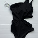 Michael Kors Michael‎ Kors Swimsuit Woman's  Size  8 Black One Shoulder Cut Out One Piece Photo 0