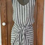 Anthropologie DREW Morgan Stripe Sarong Linen Blend Dress - Size XS Photo 0
