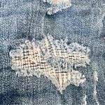 Aeropostale Blue Distressed Midi Jean Shorts Photo 9