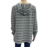 Made for life  Striped V Neck Hooded Pullover Kangaroo Pocket Long Sleeve Tee XL Photo 5