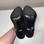 BCBGMAXAZRIA Paris Black Studded Rose Appliqué Stiletto Heels Photo 3