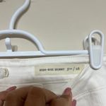 Anthropologie Anthro Pilcro and The Letterpress White High Rise SKinny Jeans 28 Crochet Detail Photo 2