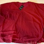 Lotus Smile women’s chiffon top red size 2XL Photo 2