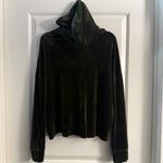 DKNY Sport Dark Green Velour Pullover Hoodie Womens XL Photo 4