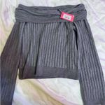 Edikted  Off-The-Shoulder Top Long Sleeve Foldover Photo 0